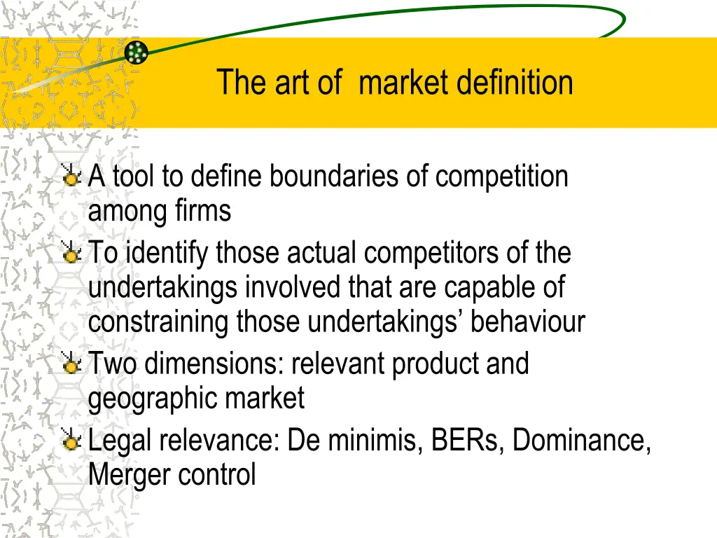 the art of market definition