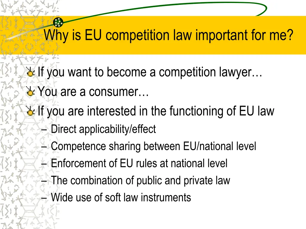 why is eu competition law important for me