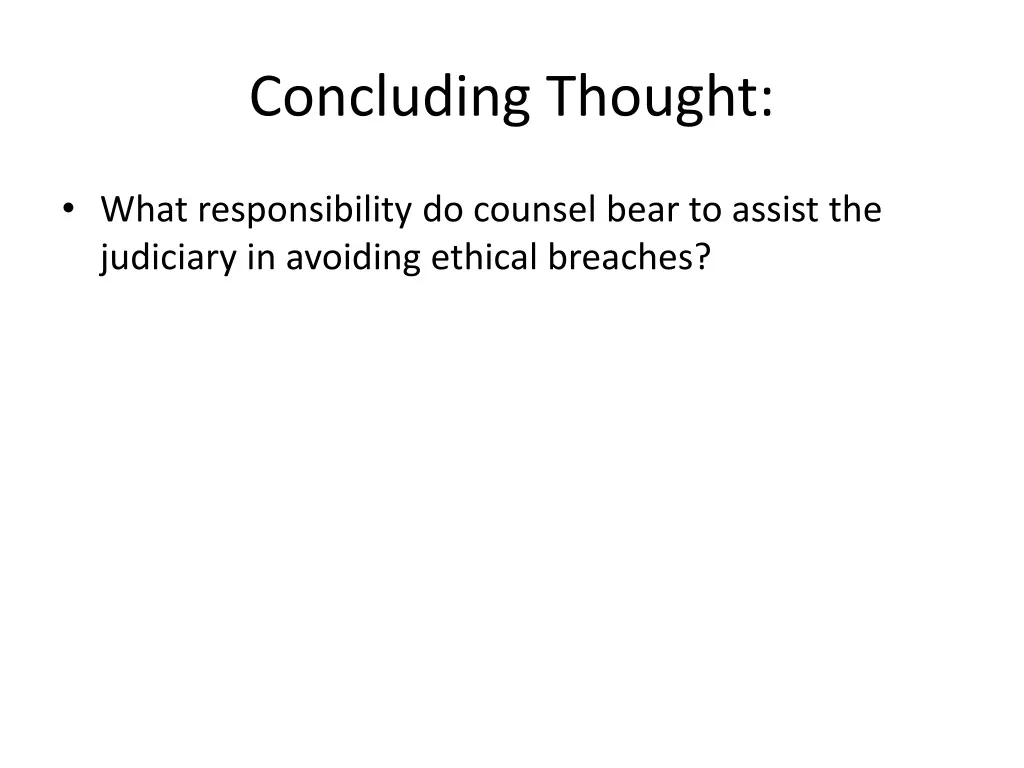 concluding thought
