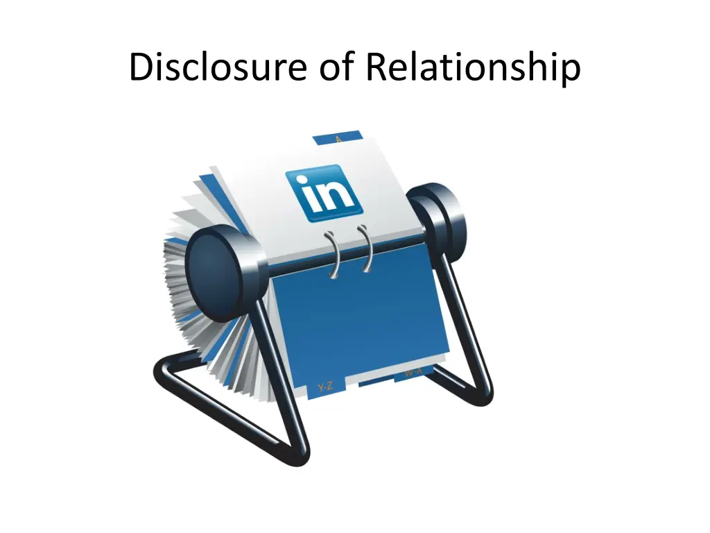 disclosure of relationship