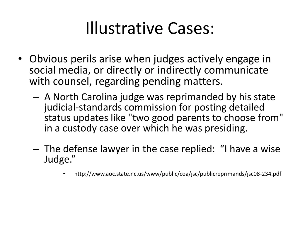 illustrative cases 1