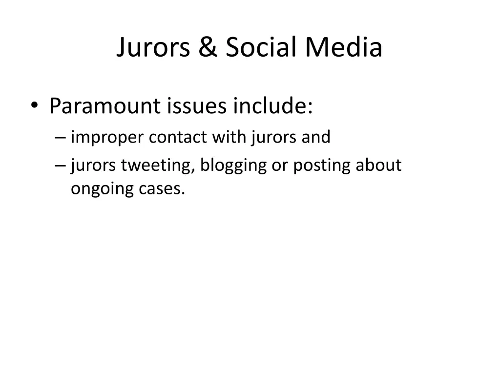 jurors social media