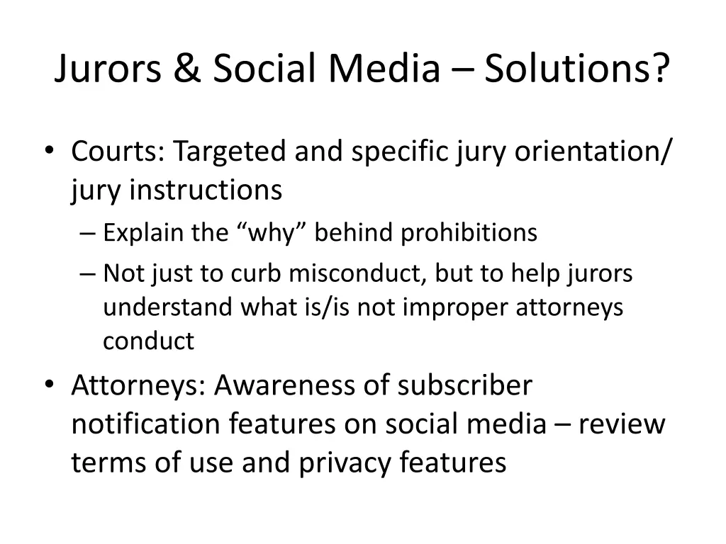 jurors social media solutions