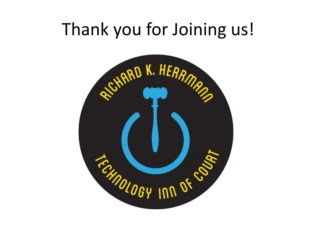 thank you for joining us