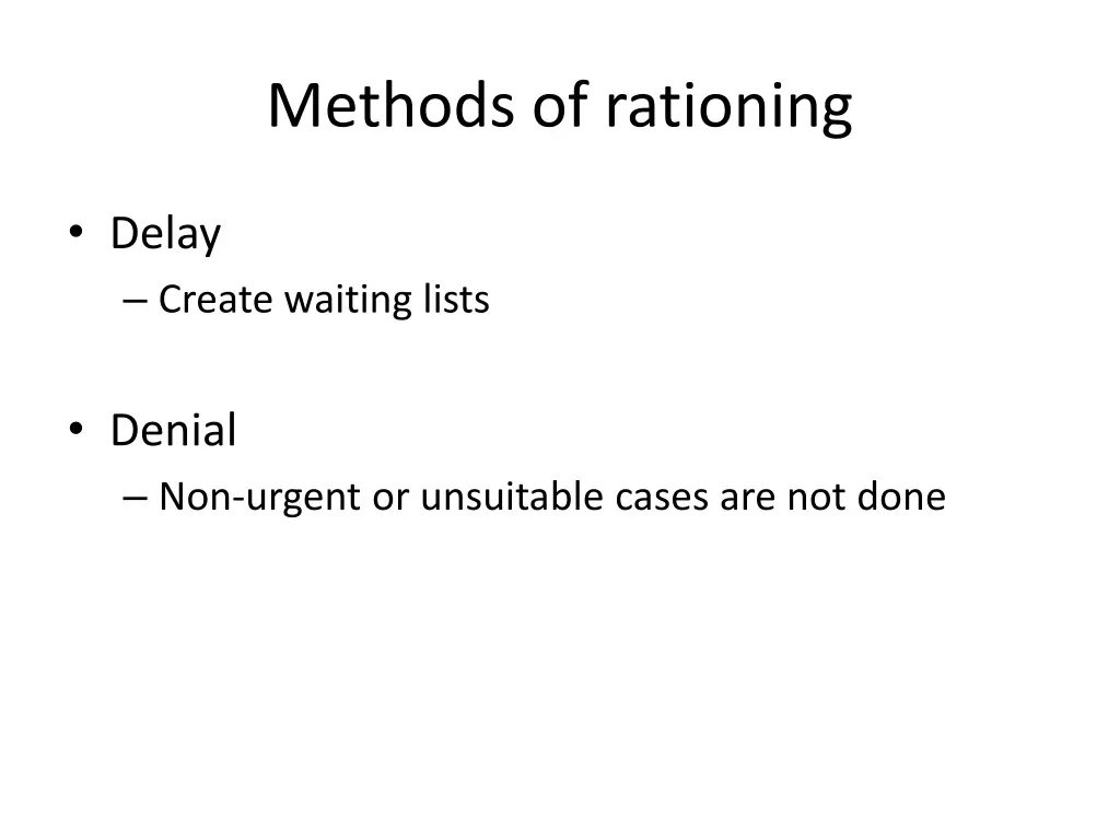 methods of rationing 1