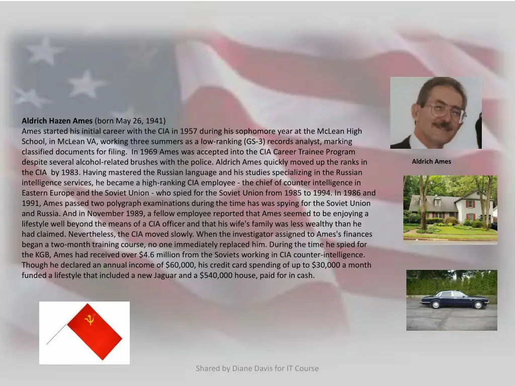 aldrich hazen ames born may 26 1941 ames started
