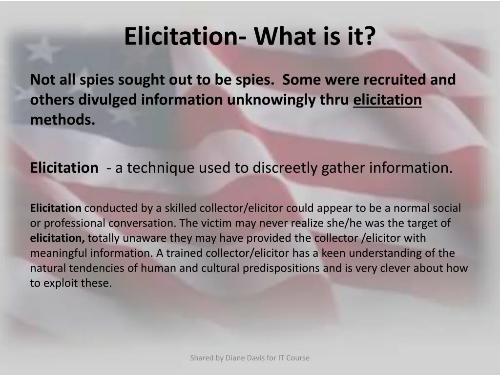 elicitation what is it