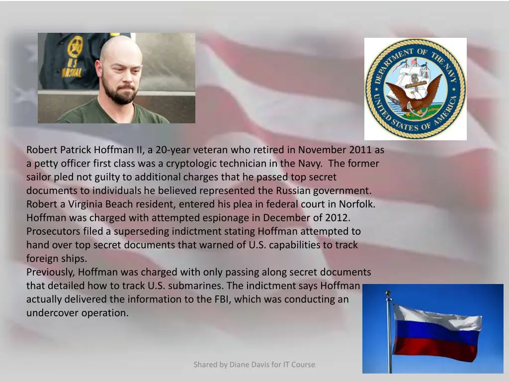 robert patrick hoffman ii a 20 year veteran