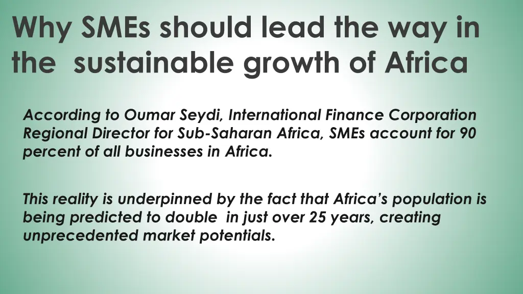 why smes should lead the way in the sustainable