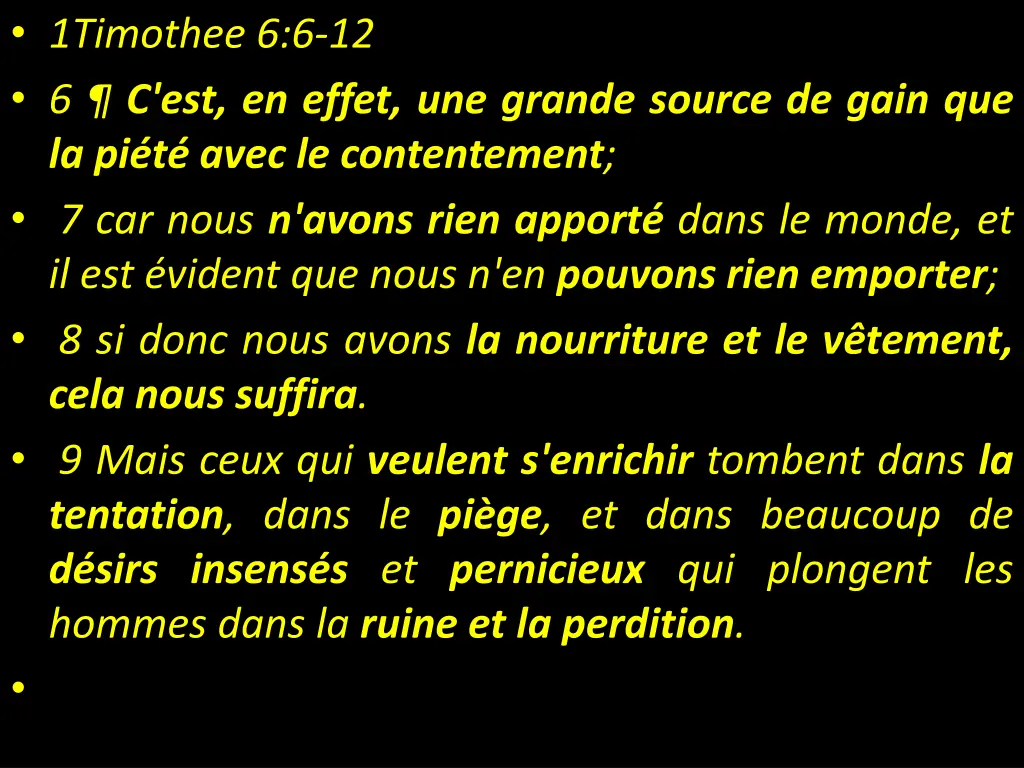 1timothee 6 6 12 6 c est en effet une grande