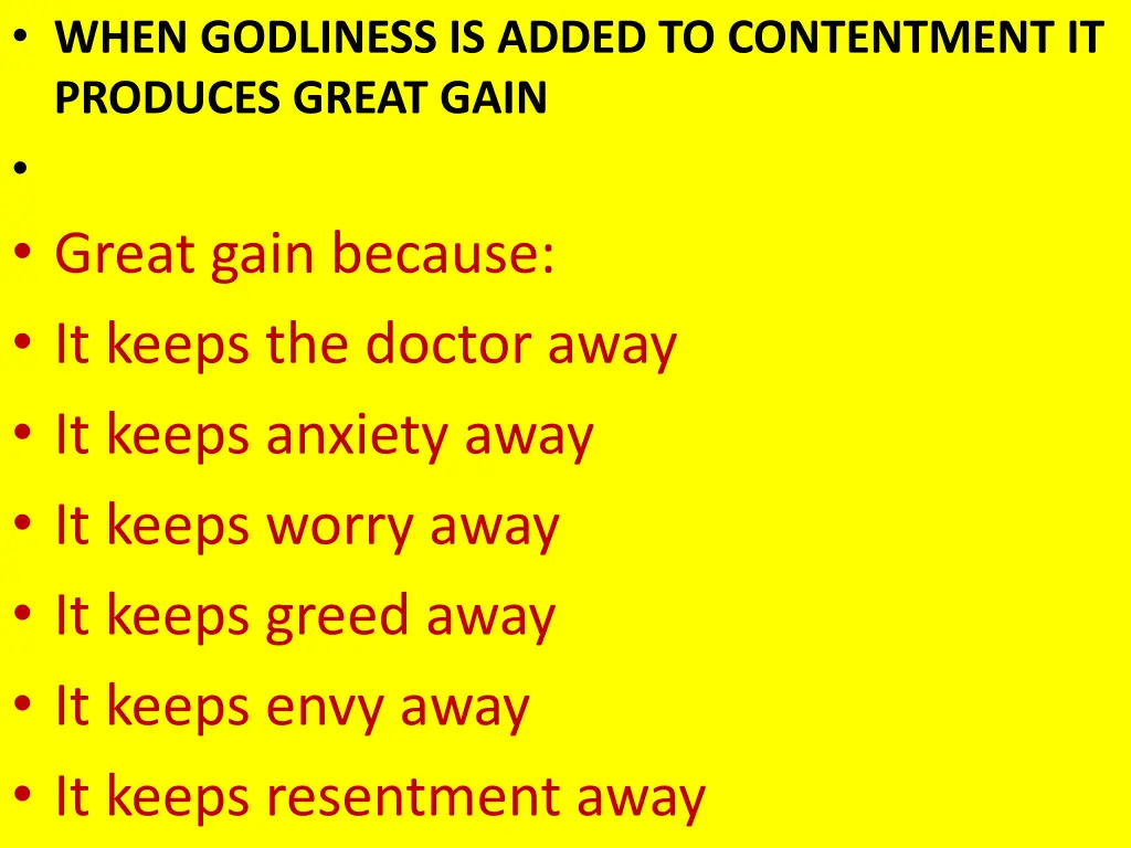 when godliness is added to contentment