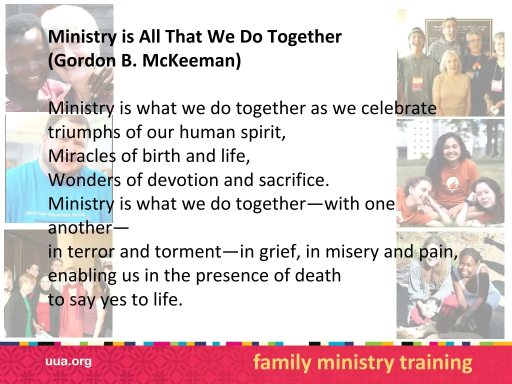 ministry is all that we do together gordon 1
