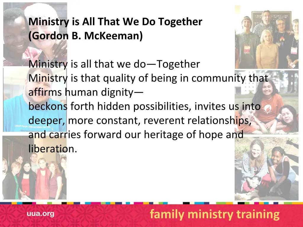 ministry is all that we do together gordon