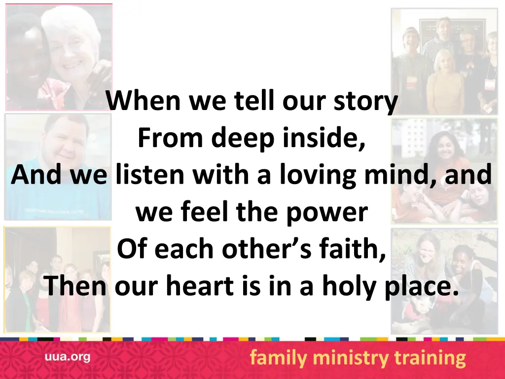 when we tell our story from deep inside