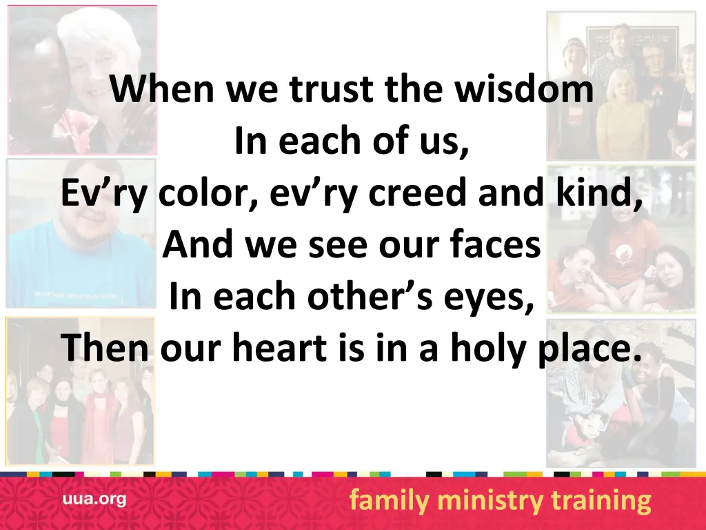 when we trust the wisdom in each