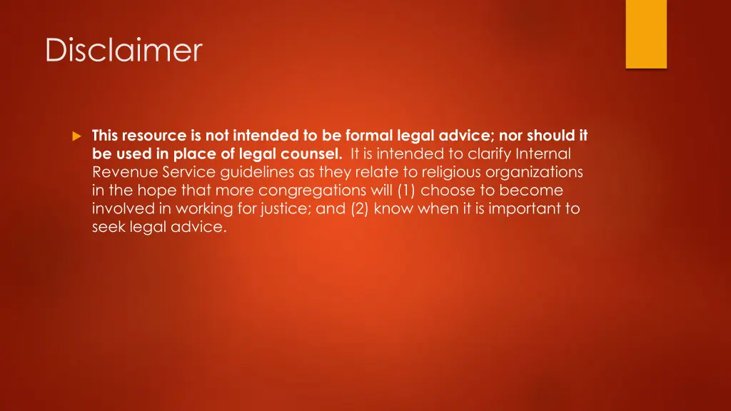 disclaimer