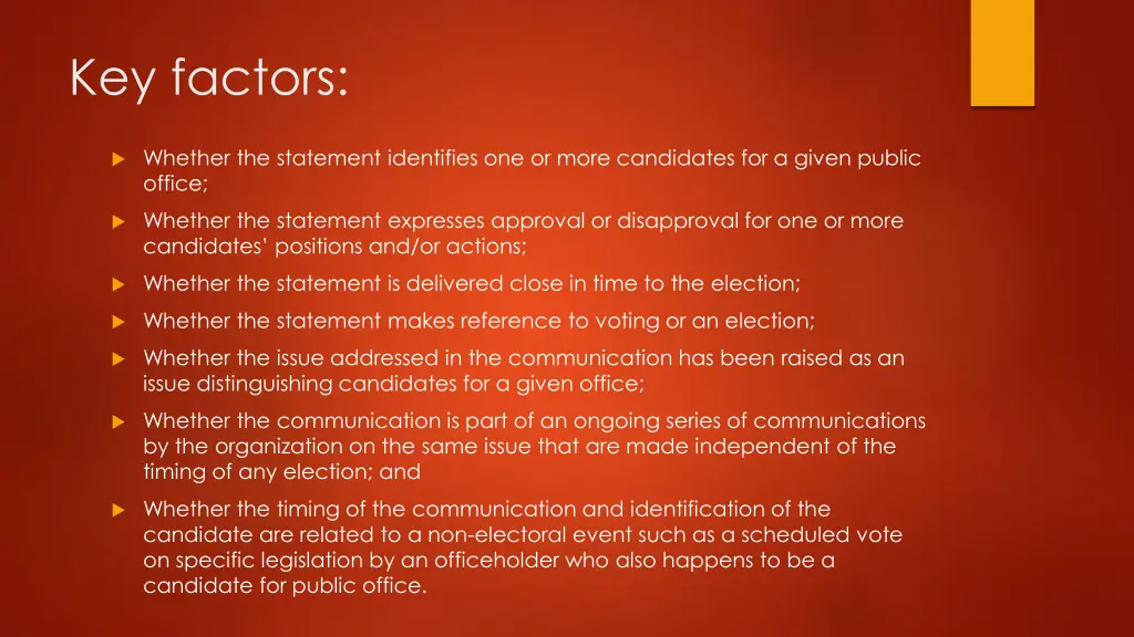 key factors