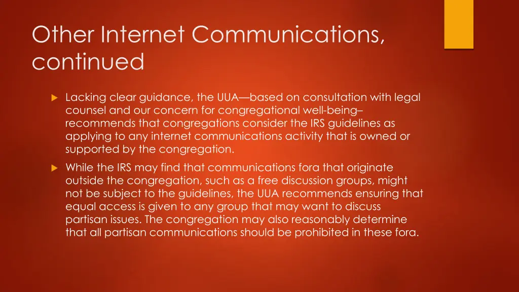 other internet communications continued
