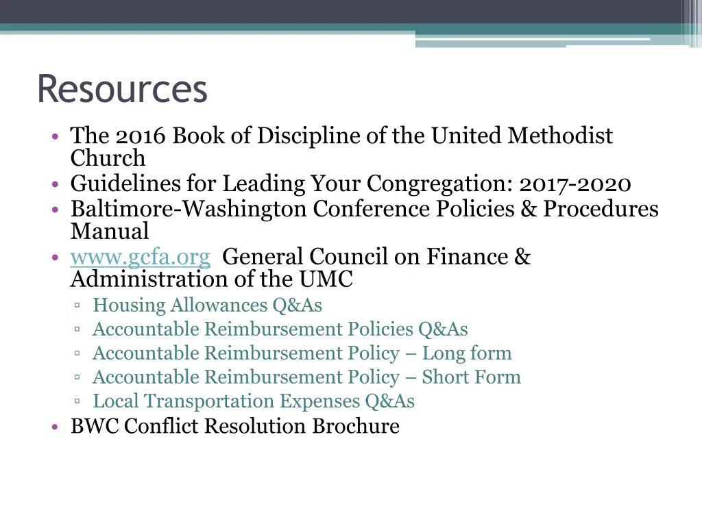 resources the 2016 book of discipline