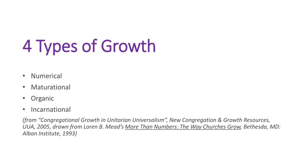 4 types of growth 4 types of growth