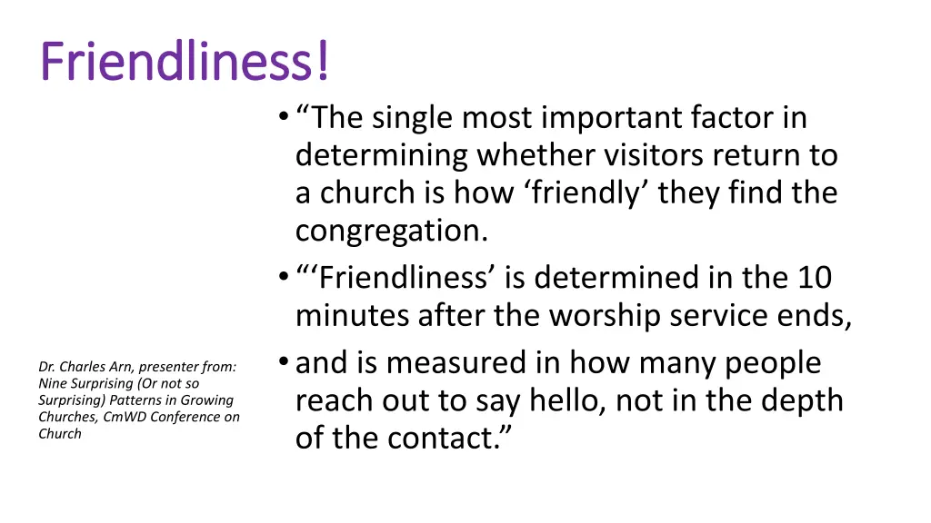 friendliness friendliness