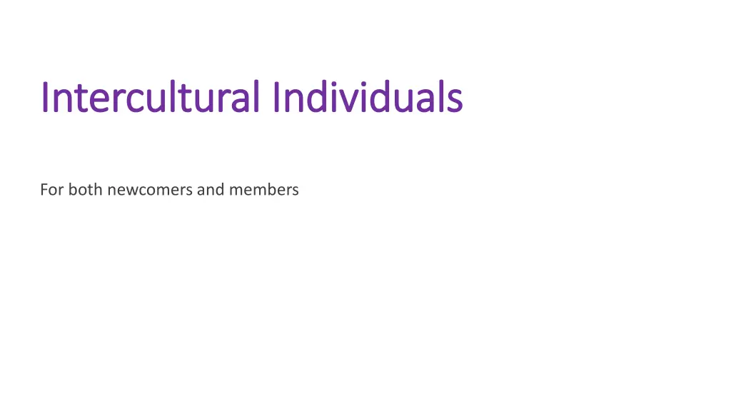 intercultural individuals intercultural