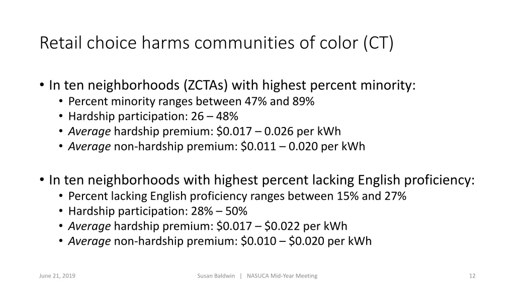 retail choice harms communities of color ct