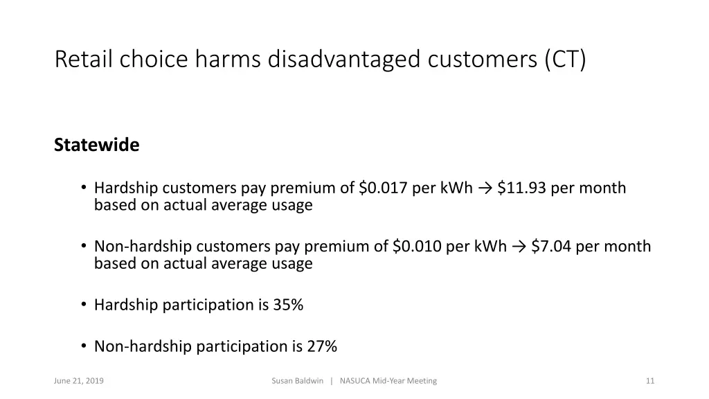 retail choice harms disadvantaged customers ct