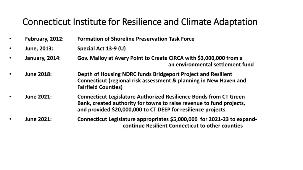 connecticut institute for resilience and climate