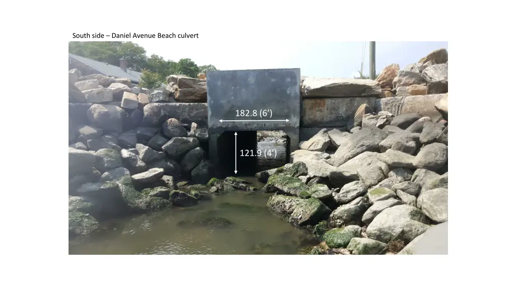 south side daniel avenue beach culvert