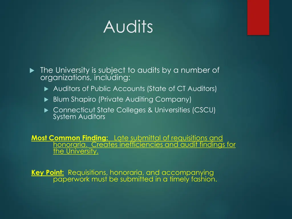 audits
