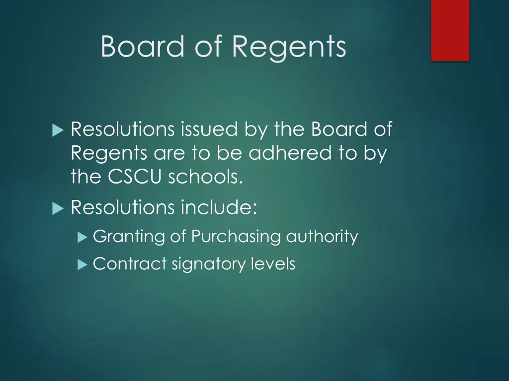 board of regents