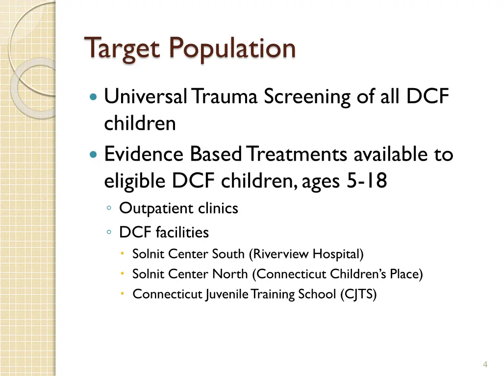 target population