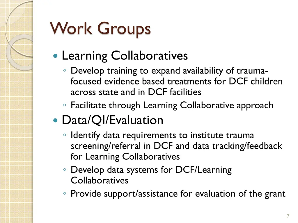work groups 1