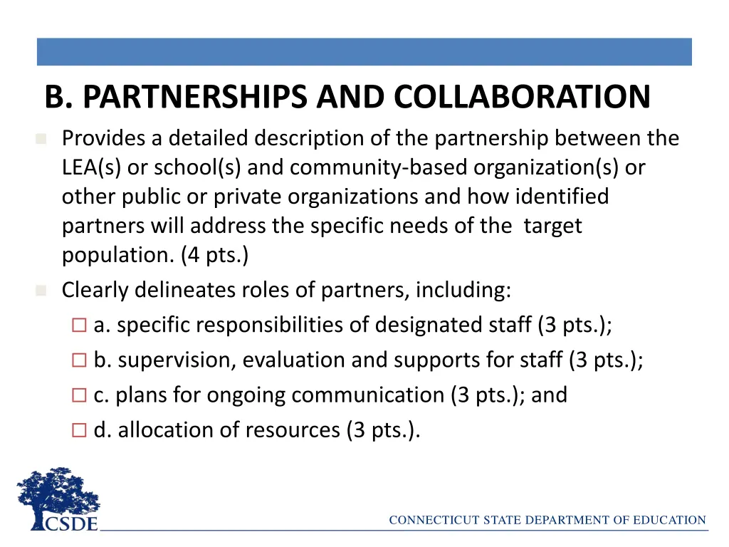 b partnerships and collaboration