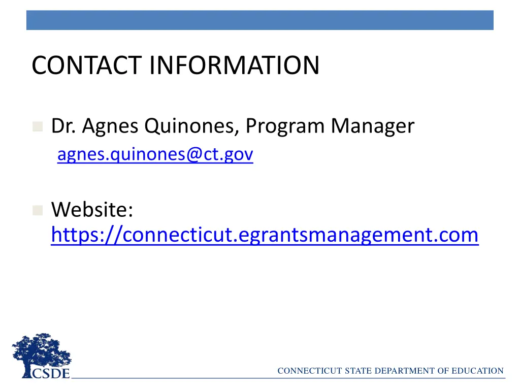 contact information
