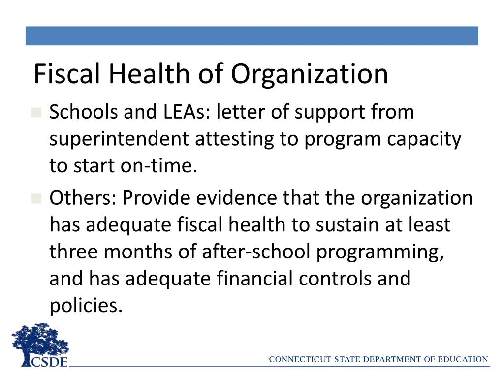 fiscal health of organization