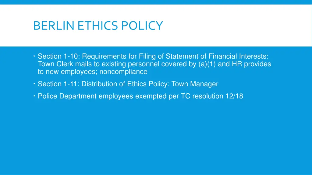 berlin ethics policy 2