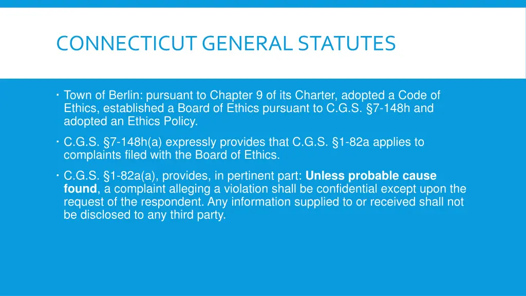 connecticut general statutes 1