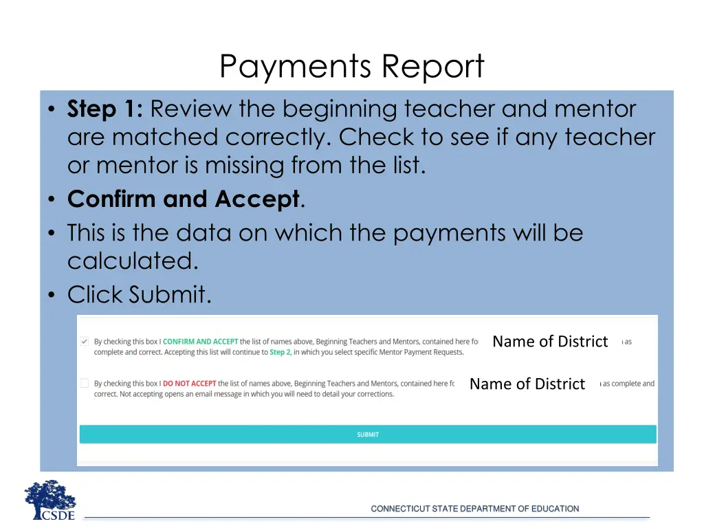 payments report 1