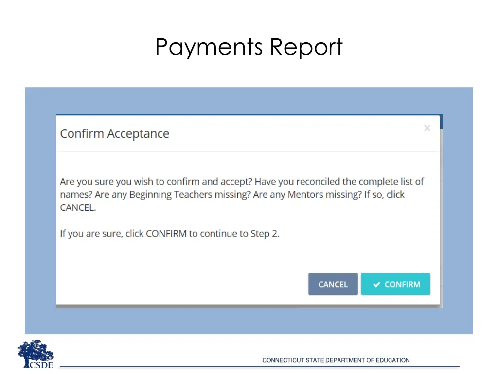 payments report 3
