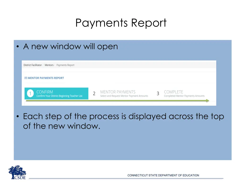 payments report