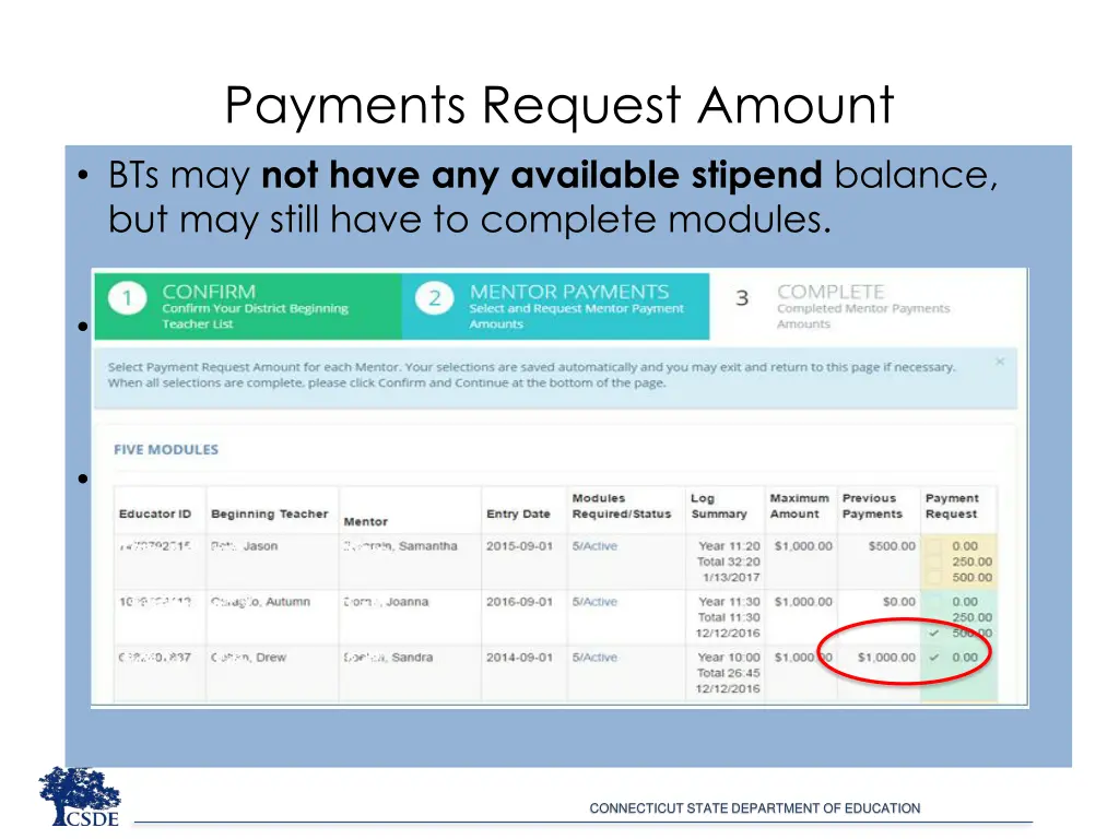 payments request amount bts may not have