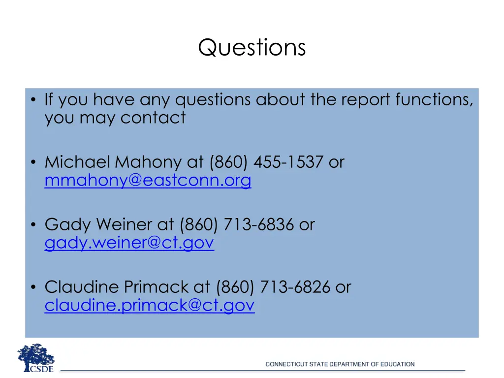 questions