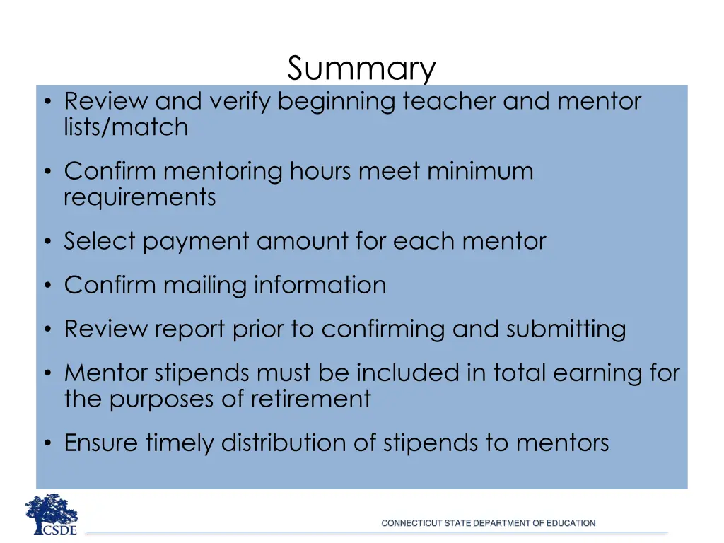 summary