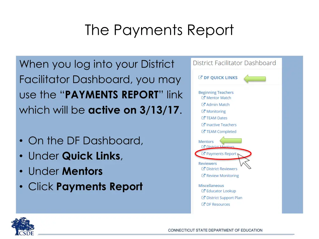 the payments report