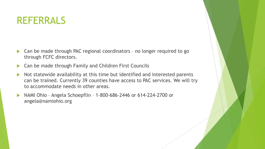referrals