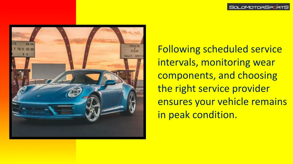 following scheduled service intervals monitoring