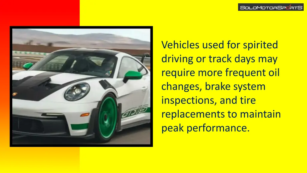 vehicles used for spirited driving or track days