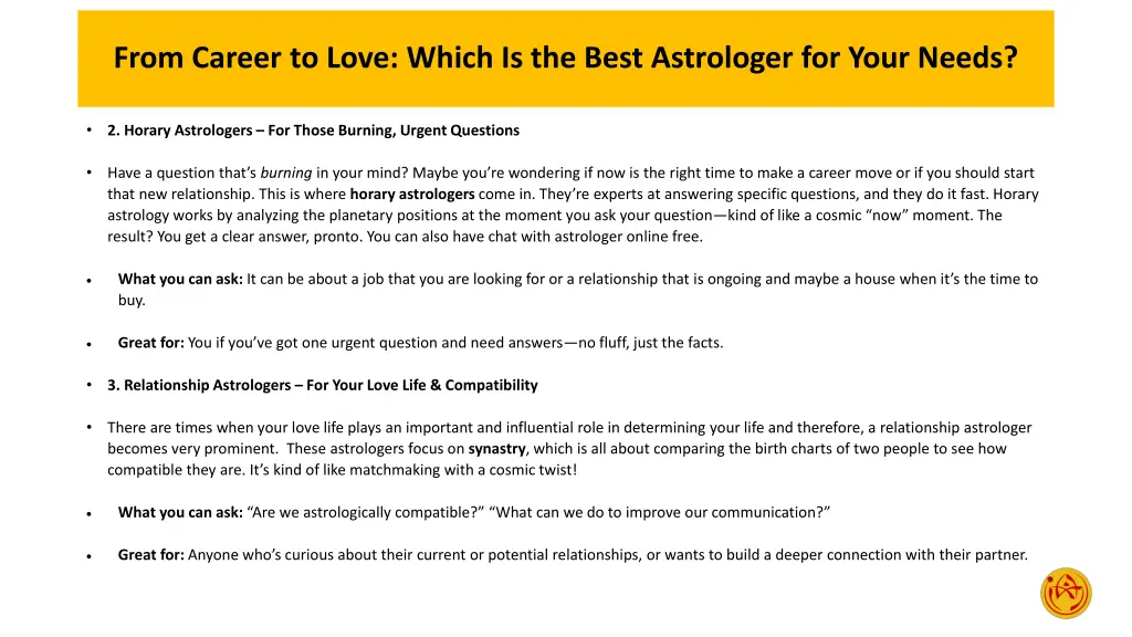 from career to love which is the best astrologer 2